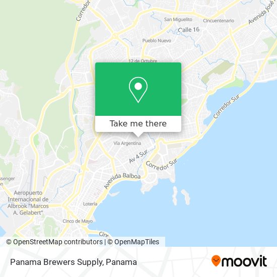 Panama Brewers Supply map