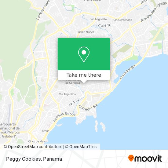 Peggy Cookies map