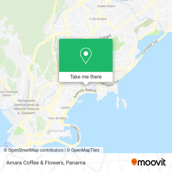 Amara Coffee & Flowers map