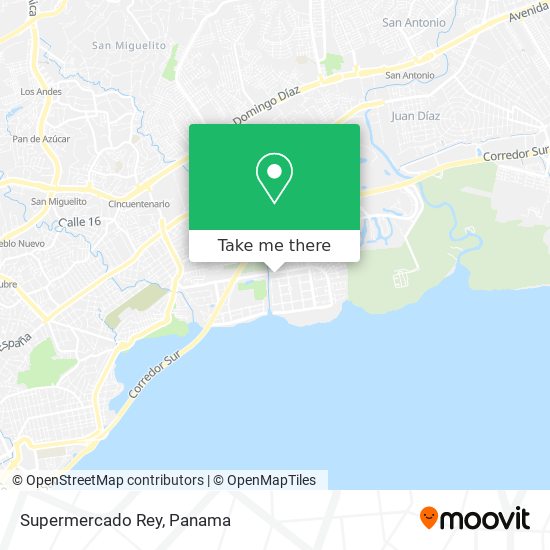 Supermercado Rey map