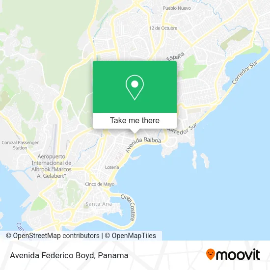 Avenida Federico Boyd map