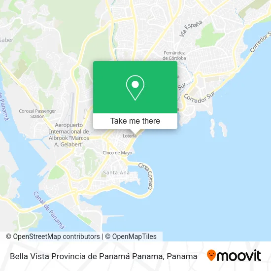 Bella Vista Provincia de Panamá Panama map