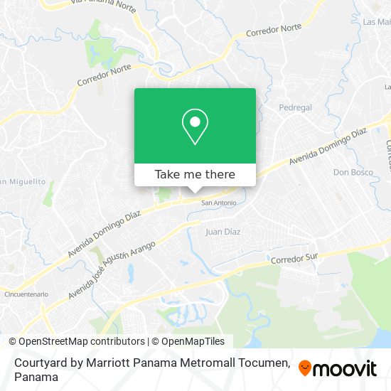 Courtyard by Marriott Panama Metromall Tocumen map