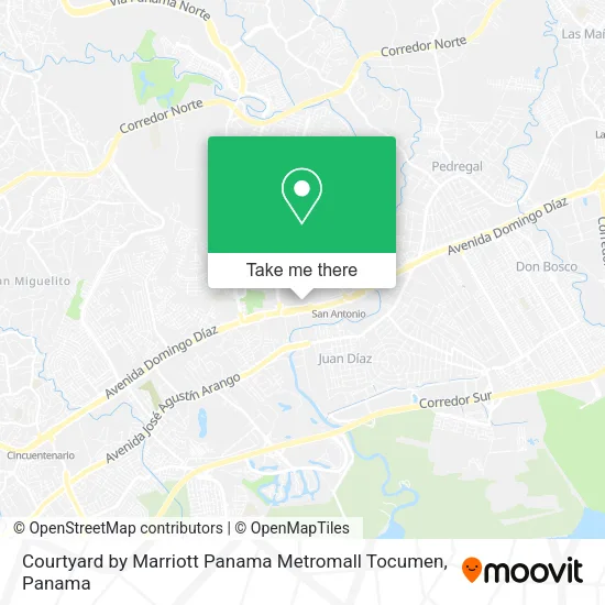 Courtyard by Marriott Panama Metromall Tocumen map