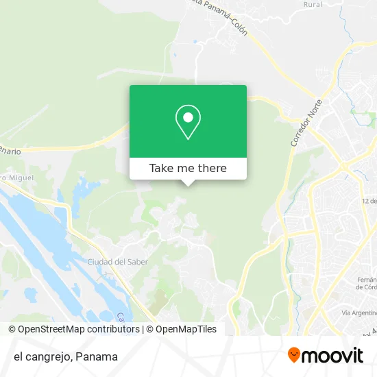 el cangrejo map