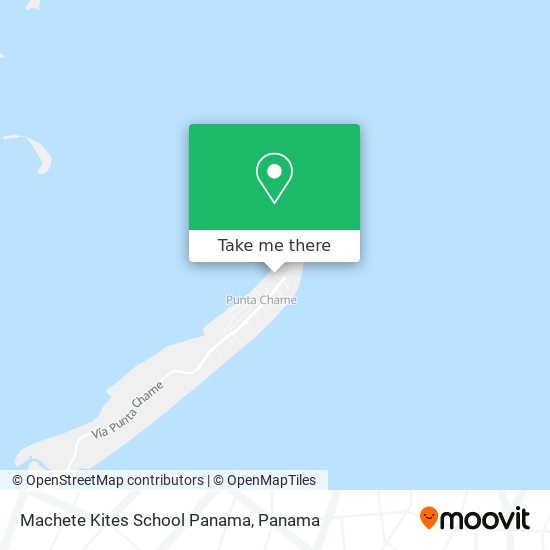 Mapa de Machete Kites School Panama