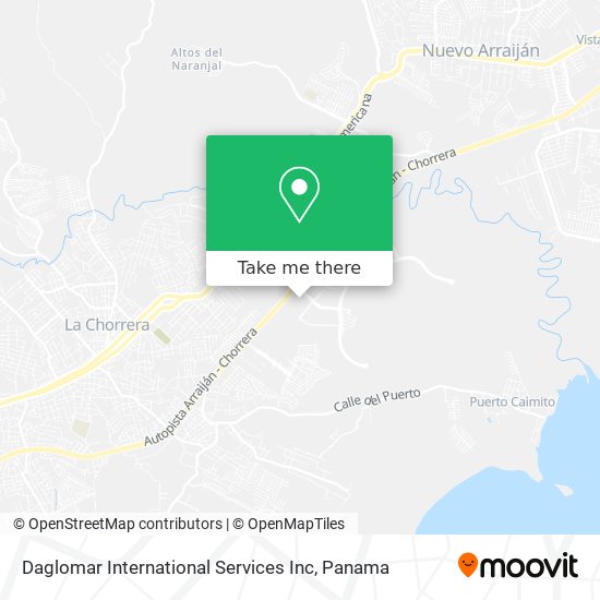 Daglomar International Services Inc map