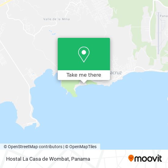 Hostal La Casa de Wombat map