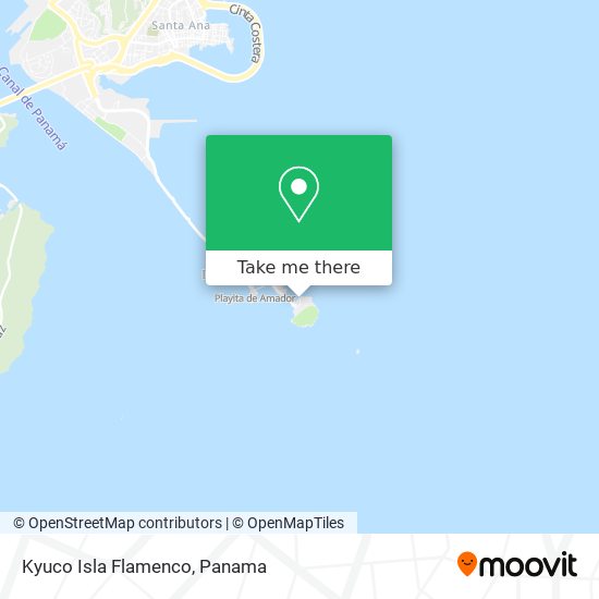 Kyuco Isla Flamenco map