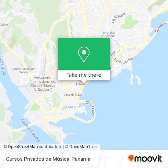 Cursos Privados de Música map