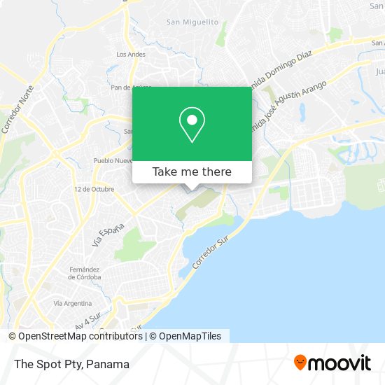 The Spot Pty map