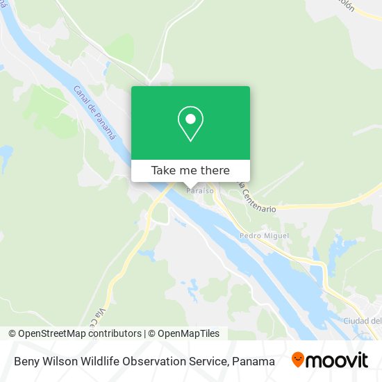 Beny Wilson Wildlife Observation Service map