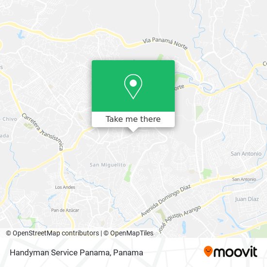 Handyman Service Panama map
