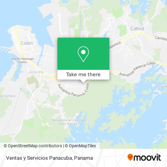 Ventas y Servicios Panacuba map