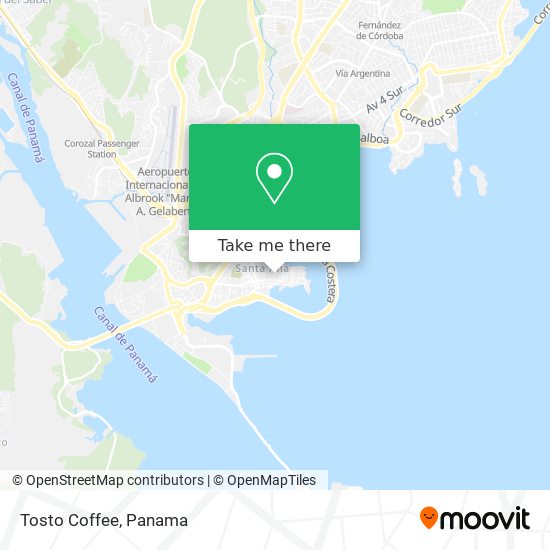 Tosto Coffee map
