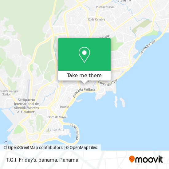 T.G.I. Friday's, panama map