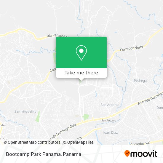 Bootcamp Park Panama map