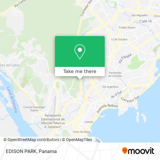 EDISON PARK map
