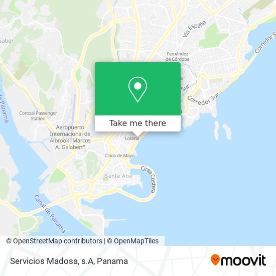 Servicios Madosa, s.A map