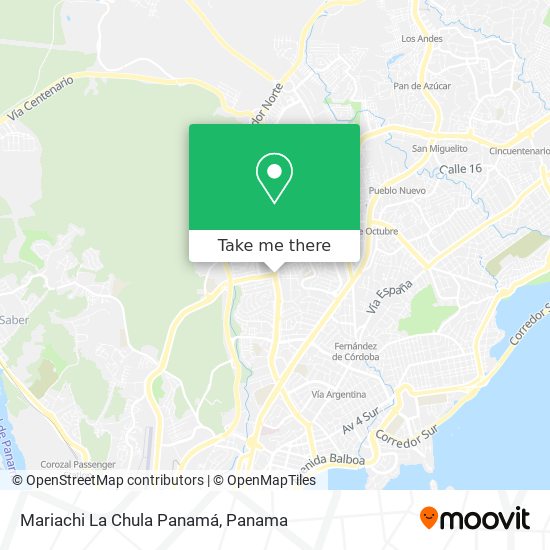 Mariachi La Chula Panamá map