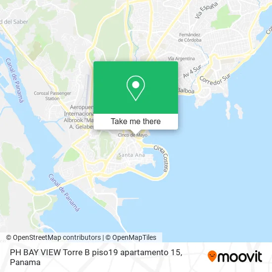 Mapa de PH BAY VIEW  Torre B piso19  apartamento 15
