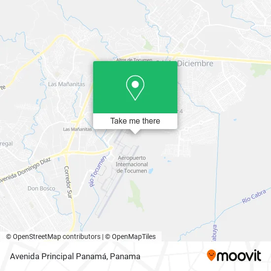 Mapa de Avenida Principal  Panamá