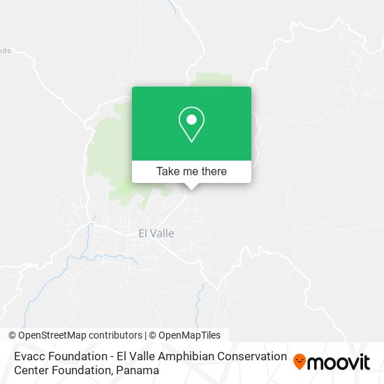 Evacc Foundation - El Valle Amphibian Conservation Center Foundation map