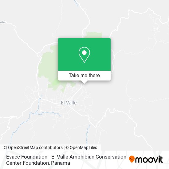 Mapa de Evacc Foundation - El Valle Amphibian Conservation Center Foundation