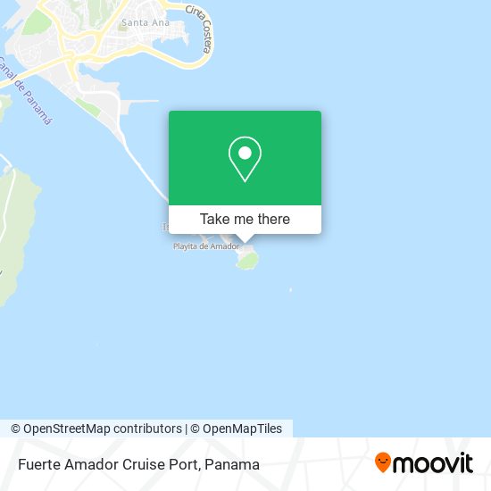 Fuerte Amador Cruise Port map
