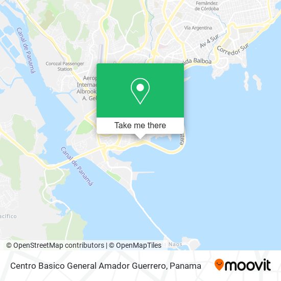 Centro Basico General Amador Guerrero map