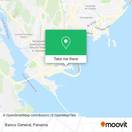 Mapa de Banco General