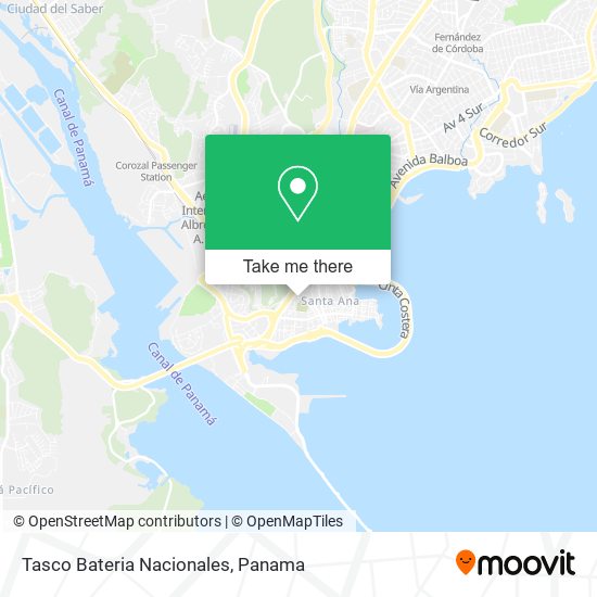 Tasco Bateria Nacionales map