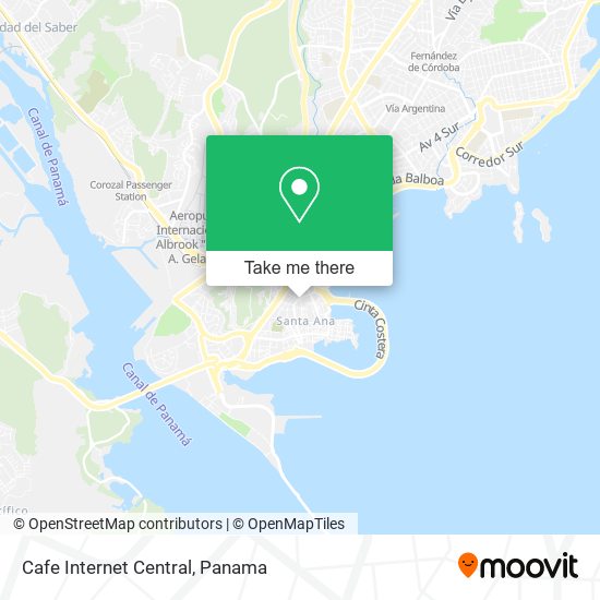 Cafe Internet Central map