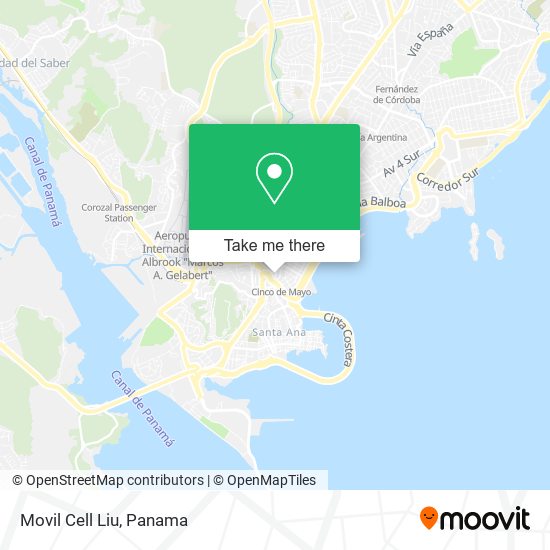 Mapa de Movil Cell Liu