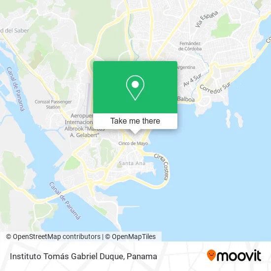 Mapa de Instituto Tomás Gabriel Duque