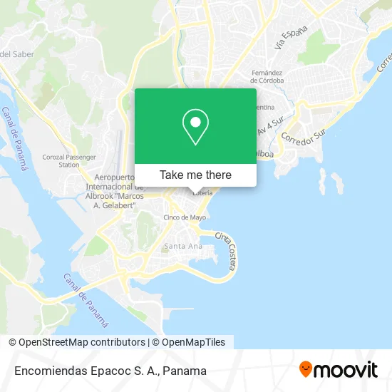 Mapa de Encomiendas Epacoc S. A.
