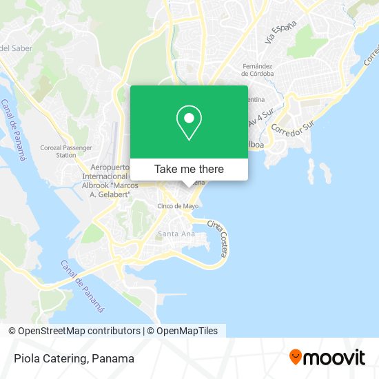 Piola Catering map