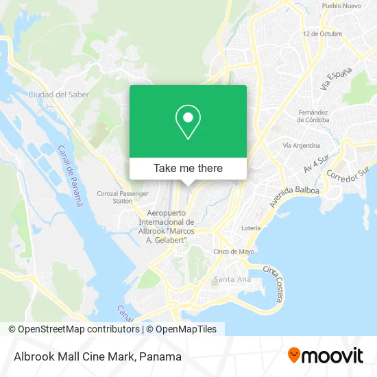 Albrook Mall Cine Mark map