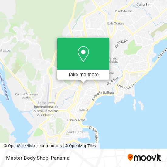 Master Body Shop map