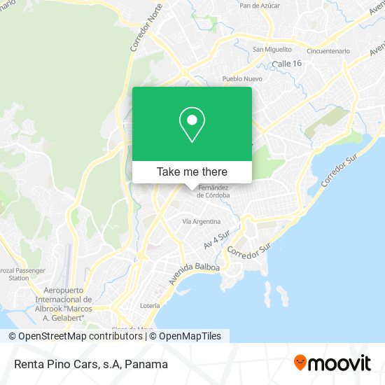 Renta Pino Cars, s.A map