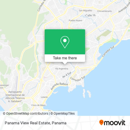 Panama View Real Estate map