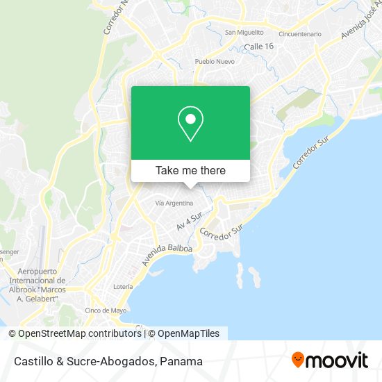 Castillo & Sucre-Abogados map