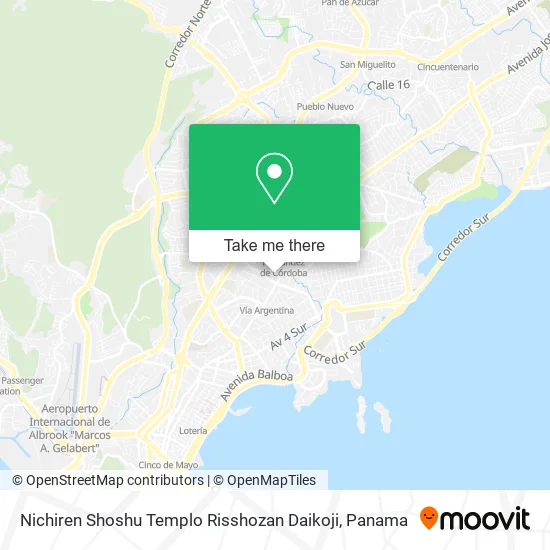 Mapa de Nichiren Shoshu Templo Risshozan Daikoji