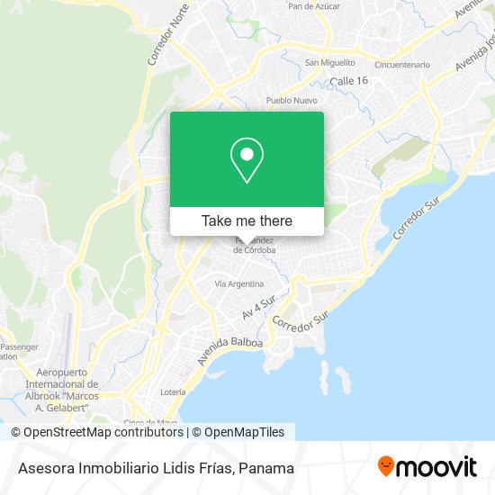 Asesora Inmobiliario Lidis Frías map