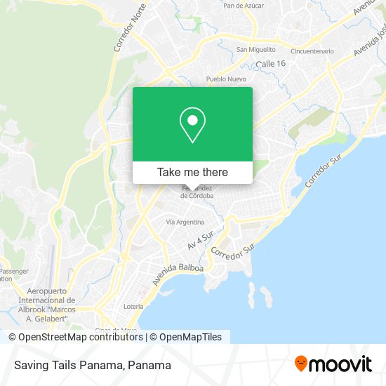 Saving Tails Panama map