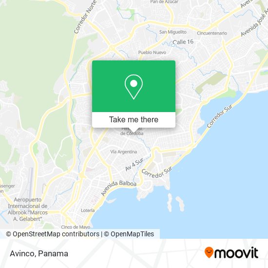 Avinco map