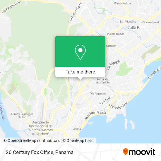 Mapa de 20 Century Fox Office