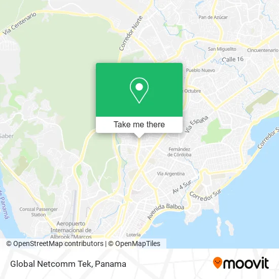 Mapa de Global Netcomm Tek