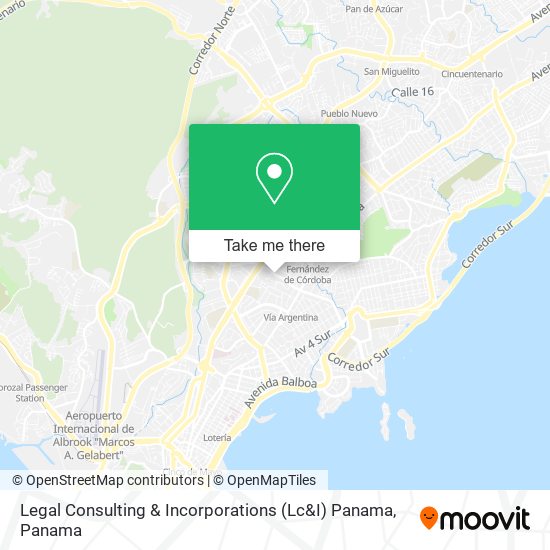 Legal Consulting & Incorporations (Lc&I) Panama map