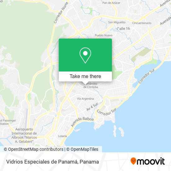 Vidrios Especiales de Panamá map